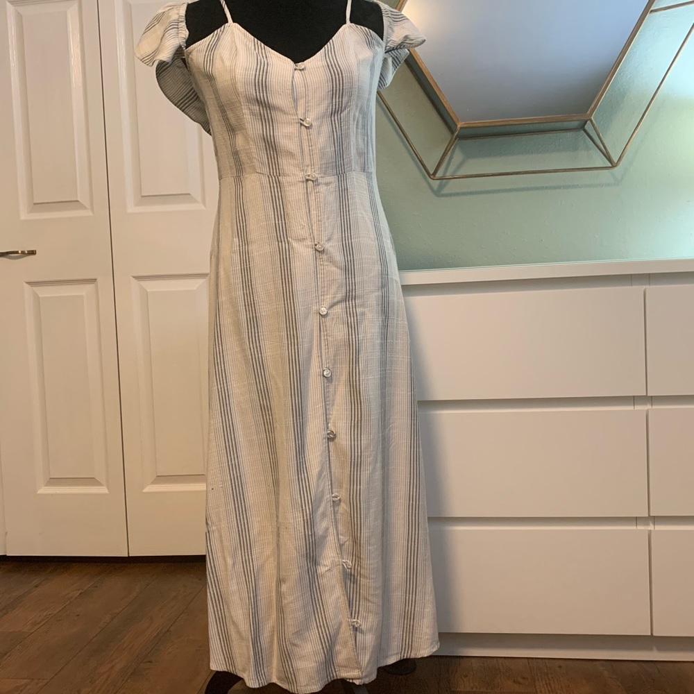 Volcom dress. Cotton. Stripes.